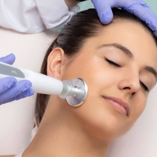Skin tightening and face contouring consultation at Cosme Wellness